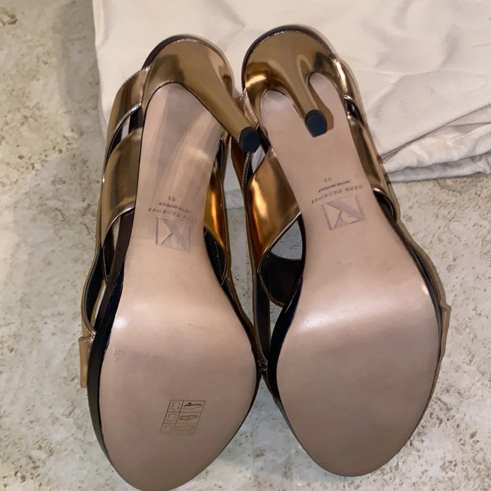 Reed Krakoff Rose Gold Heels size 10.5 NIB - Picture 4 of 10